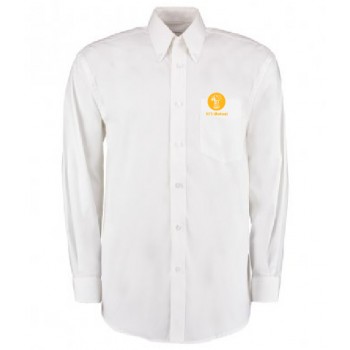 Mens Oxford Shirt - Long Sleeve (White)