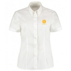 Ladies Oxford Shirt -  Short Sleeve (White)